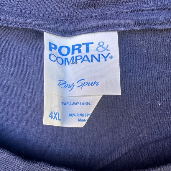 Port & Company Brand New Long Blue Shirt Size 4XL - Picture 5 of 9